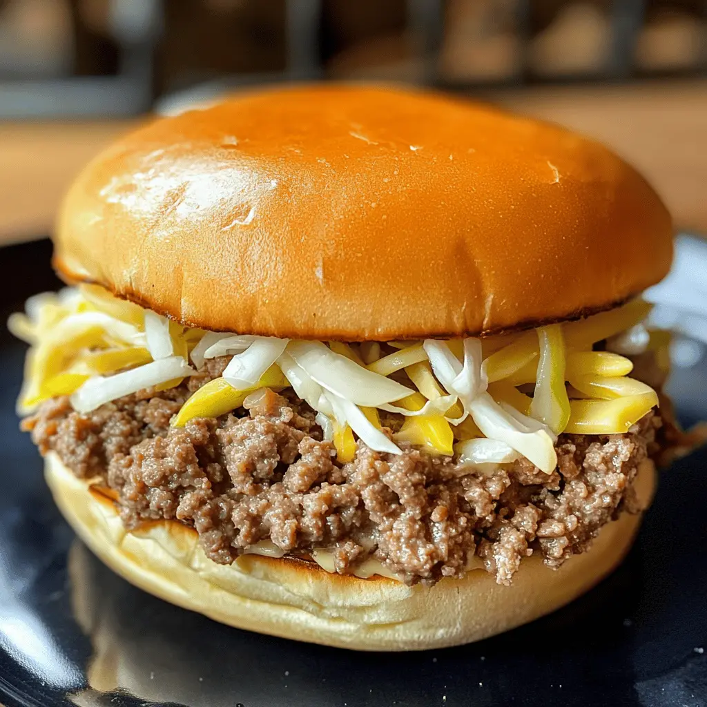 Get ready to enjoy a comfort food twist with these Big Mac Sloppy Joes! Featuring all the classic flavors of your favorite burger, this easy recipe combines ground beef, tasty seasonings, and a creamy sauce. Perfect for game night or a cozy family dinner, save this pin to try it out for your next meal!