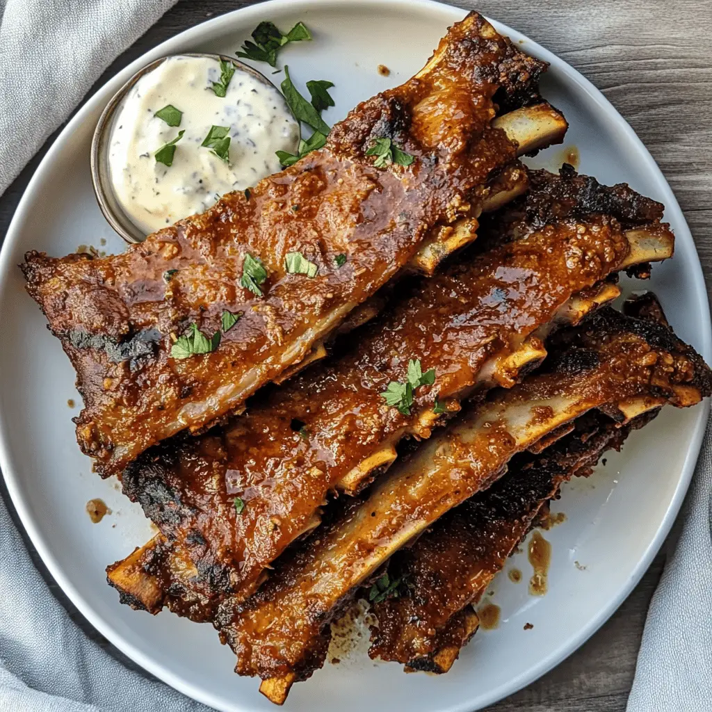 Get ready to enjoy tender and flavorful Easy Greek Ribs! This easy recipe combines the best of both worlds with baking followed by grilling for a smoky finish. Featuring zesty lemon, aromatic herbs, and a dash of garlic, these ribs will surely impress your friends and family. Perfect for barbecues, dinner parties, or family gatherings. Save this recipe for your next outdoor feast!