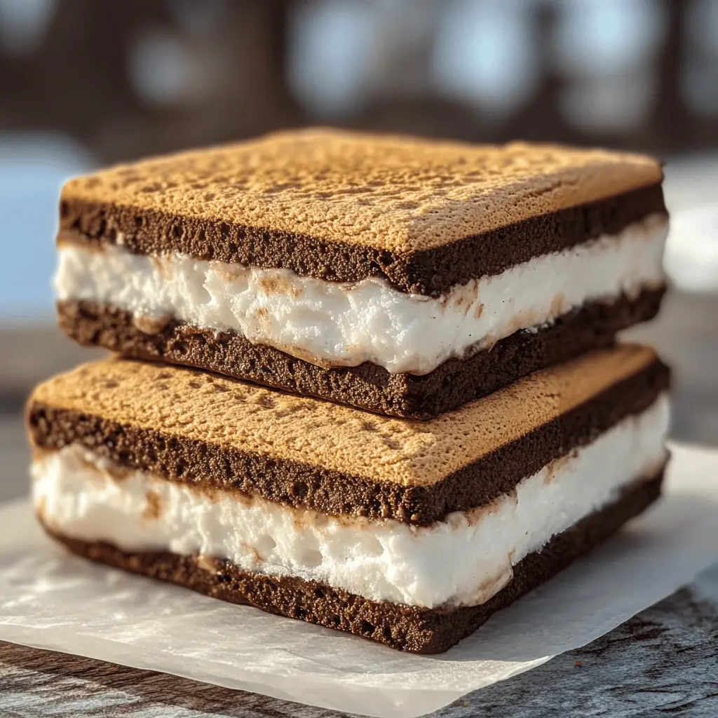 Beat the heat with these delightful Frozen S'mores! Made with creamy vanilla ice cream, rich chocolate, and crunchy graham crackers, they're an easy treat for summer days or cozy evenings. Perfect for gatherings or family movie nights. Save this recipe to enjoy a deliciously refreshing twist on a classic favorite!