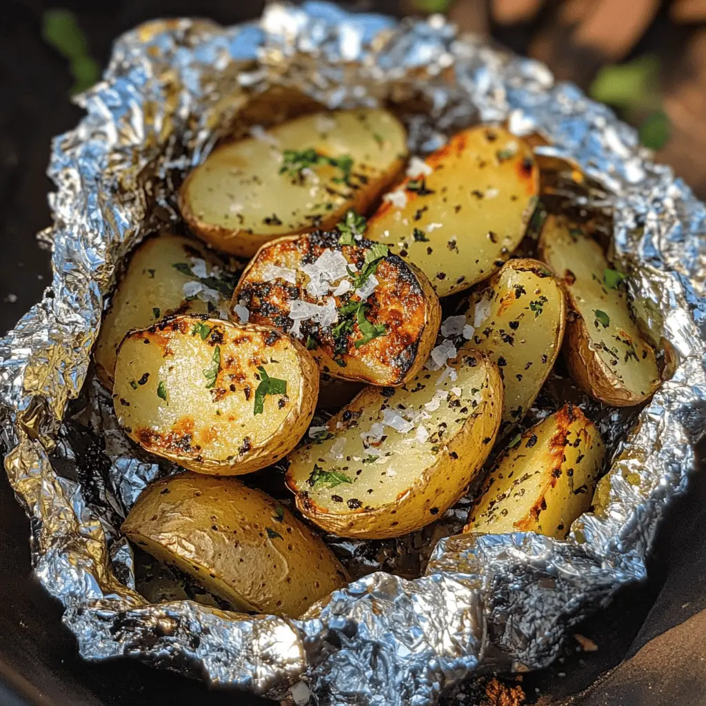 Get ready for a flavorful side dish! These Garlic Herb Grilled Potatoes in Foil are easy to make and packed with deliciousness. Made with tender potatoes infused with garlic and fresh herbs, they are perfect for a summer barbecue or a cozy dinner at home. Save this recipe to impress your guests at your next gathering!