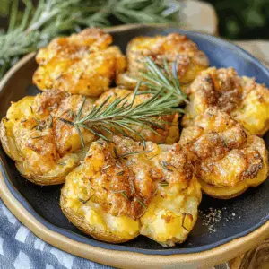 These Grilled Garlic Rosemary Smashed Potatoes bring a burst of flavor to your next BBQ! With crispy edges, a fluffy interior, and the perfect herby aroma from fresh rosemary, they are a crowd-pleaser. Easy to prep and a wonderful side for meats or greens. Save this recipe for your next cookout to impress your friends and family!