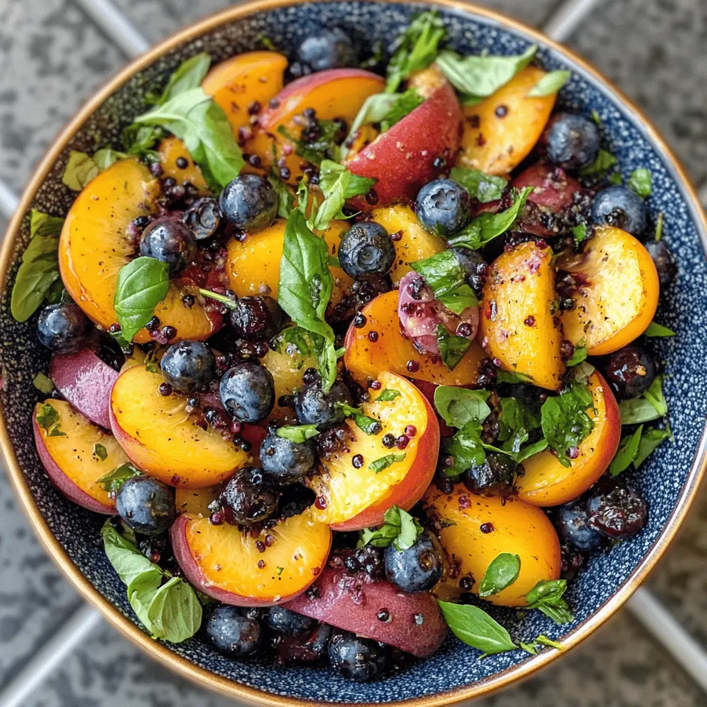 Sweet, juicy grilled peaches paired with fresh blueberries make this salad a summer favorite! Tossed with a light vinaigrette, it’s the perfect side dish for picnics or barbecues. Save this Grilled Peach Blueberry Salad recipe to impress your guests with a burst of flavors that celebrates the season! Ideal for family gatherings or outdoor meals!