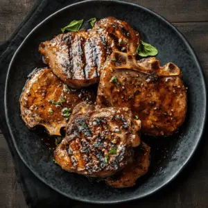 Get ready for a flavor explosion with these juicy grilled pork chops topped with a spicy peach glaze! The sweet and tangy peach goodness pairs perfectly with the savory pork, creating a delightful dish that's perfect for summer grilling or weeknight dinners. Save this recipe for your next barbecue or family meal and impress your guests with its unique twist! 🥩🍑