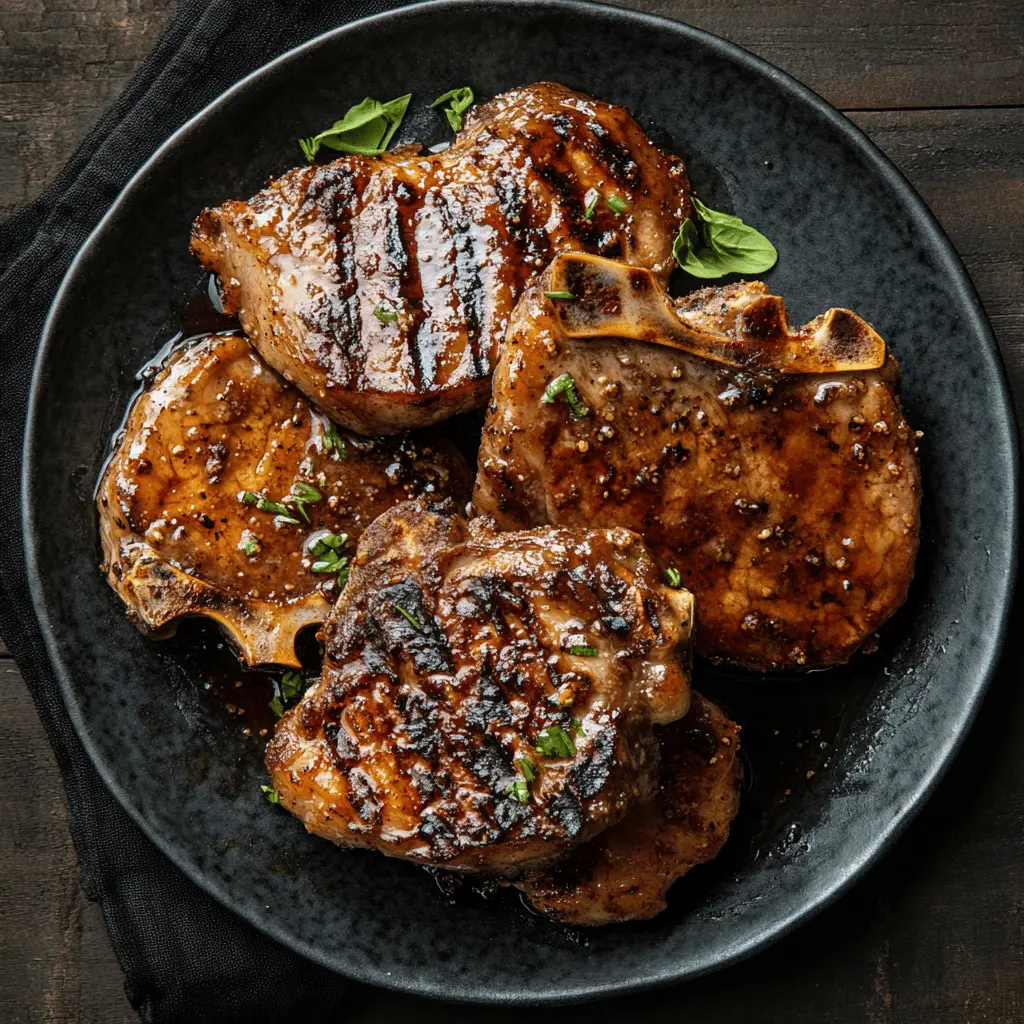 Get ready for a flavor explosion with these juicy grilled pork chops topped with a spicy peach glaze! The sweet and tangy peach goodness pairs perfectly with the savory pork, creating a delightful dish that's perfect for summer grilling or weeknight dinners. Save this recipe for your next barbecue or family meal and impress your guests with its unique twist! 🥩🍑