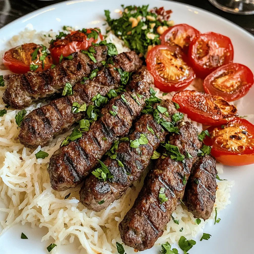 This Lebanese Kafta recipe offers a delightful blend of ground beef or lamb mixed with fresh herbs and spices, creating flavorful skewers perfect for grilling. With its juicy texture and mouthwatering aroma, it's an ideal dish for family gatherings or summer barbecues. Save this easy-to-follow recipe for a delicious meal everyone will enjoy!