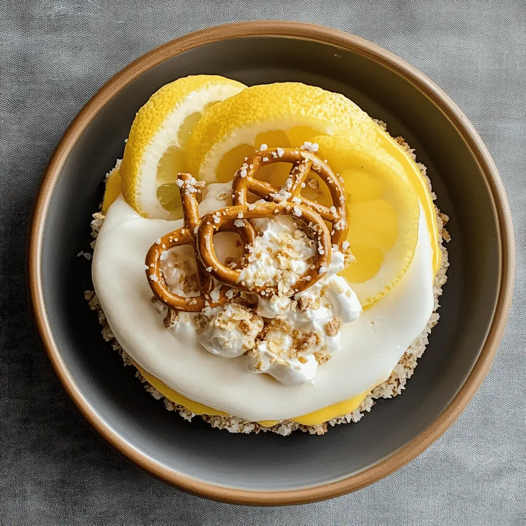 Treat yourself to a delightful Lemon Pretzel Dessert that balances sweet and salty flavors in every bite! Made with a crunchy pretzel crust, creamy lemon filling, and topped with fluffy whipped cream, this no-bake treat is perfect for warm weather gatherings. Save this delicious recipe for your next picnic or family celebration!