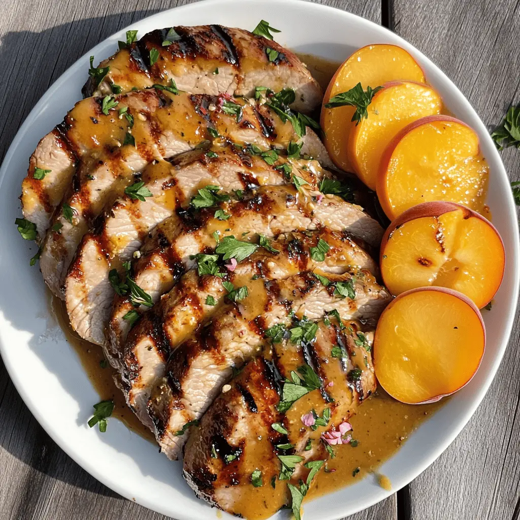 Treat your taste buds to this juicy Peach Grilled Pork Tenderloin, where the sweetness of fresh peaches perfectly balances the savory pork. It’s a simple yet impressive dish that’s perfect for summer barbecues or family dinners. Save this recipe for an easy weeknight meal, and enjoy the vibrant flavors that make every bite unforgettable!