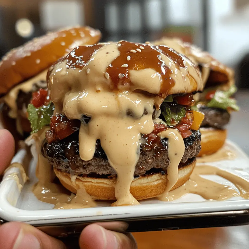 Get ready to satisfy your burger cravings with these delicious Smash Burgers topped with a creamy Baconnaise Sauce! The perfect combination of juicy beef, crispy edges, and a flavorful sauce that adds a kick to every bite. Ideal for family gatherings or backyard barbecues, this recipe is sure to become a favorite. Save this pin for easy access to mouthwatering burgers whenever you need to grill!