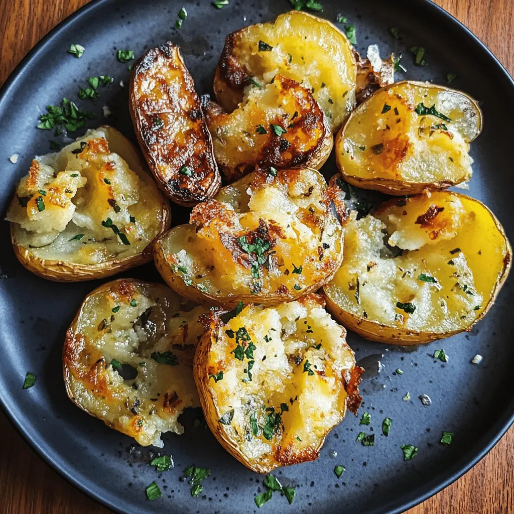 Get ready to enjoy the crispy goodness of smashed potatoes! These golden, crunchy bites are perfectly seasoned and make a delightful side dish for any meal. With just a few simple ingredients, you can create a comforting dish that everyone will love. Save this recipe for your next family dinner or gathering! 🍽️🥔
