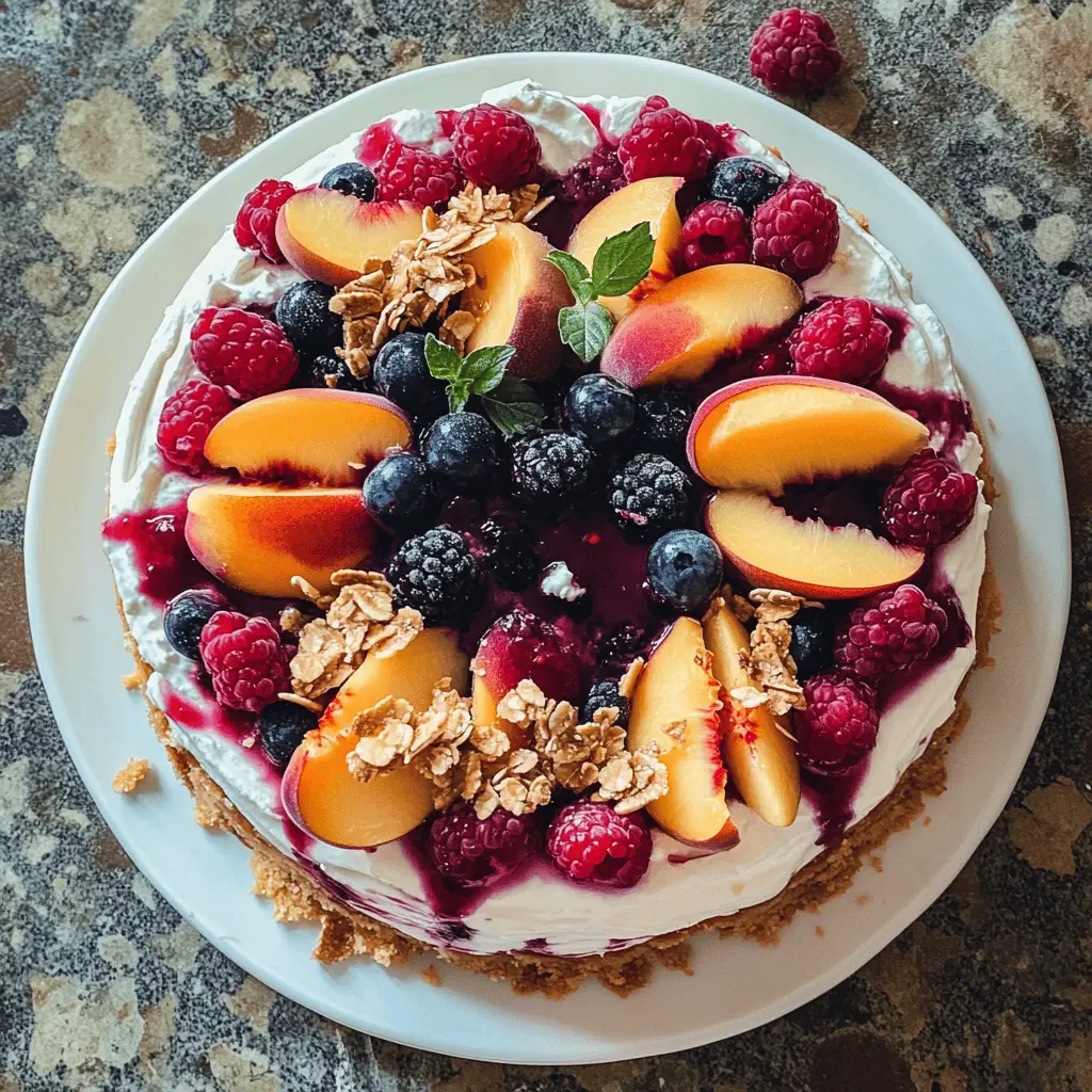 Treat yourself to a delightful Summer Berry and Peach Cheesecake! This no-bake recipe features a creamy filling with fresh peaches and mixed berries, perfect for warm days. Made with a crunchy graham cracker crust, each slice is a refreshing burst of flavor ideal for summer gatherings or simple indulgence. Save this recipe to impress your friends at your next BBQ or picnic!