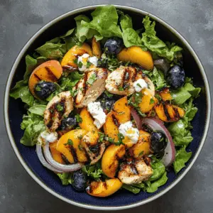 Looking for a refreshing dish that's packed with flavor? This Ultimate Grilled Peach Chicken Salad combines juicy grilled peaches and tender chicken, creating a perfect balance of sweet and savory. Tossed with crisp greens and a zesty dressing, it’s ideal for lunch or a summer dinner. Save this recipe for your next outdoor gathering or a light weeknight meal!
