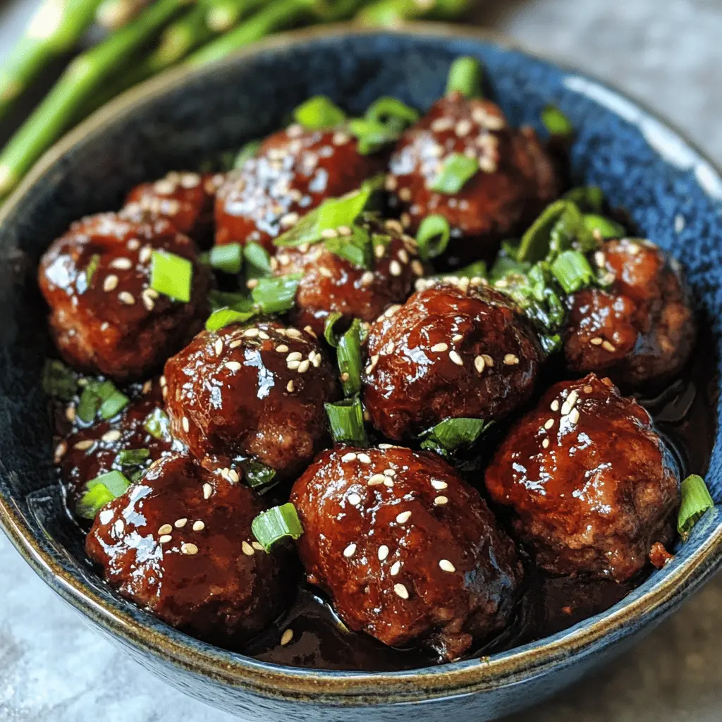 Quick 30-Minute Mongolian Beef Meatballs