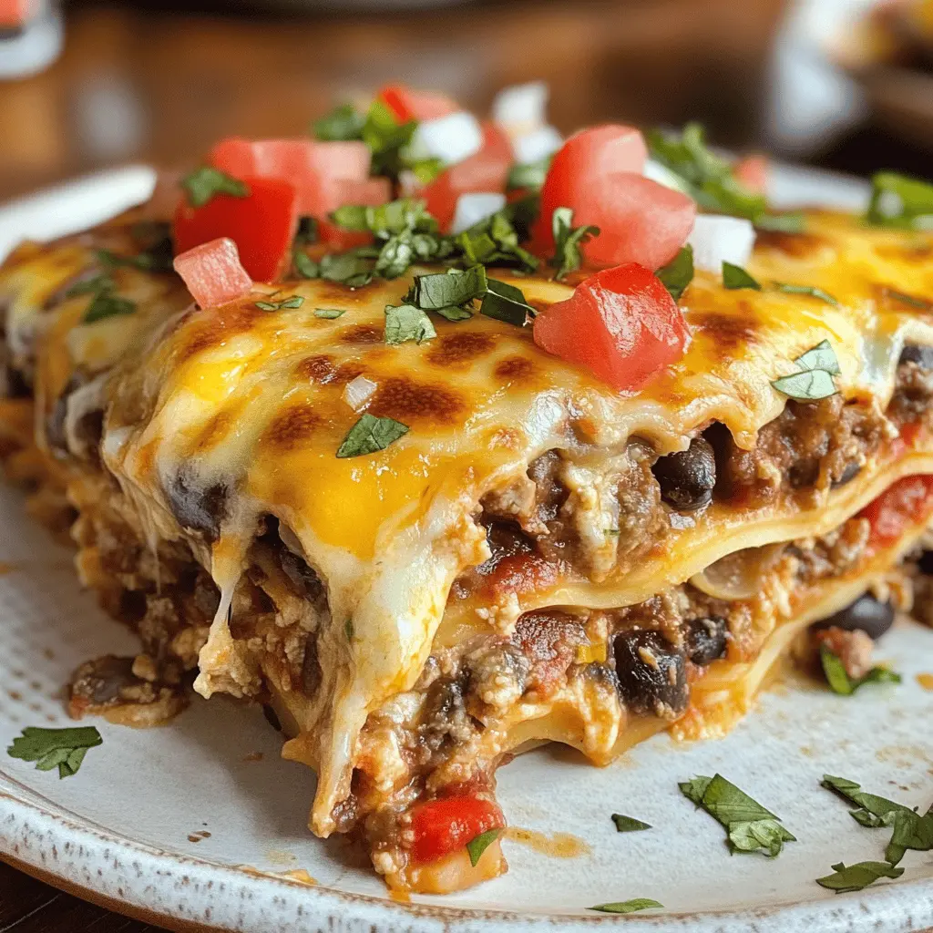 Easy Cheesy Mexican Lasagna Recipe