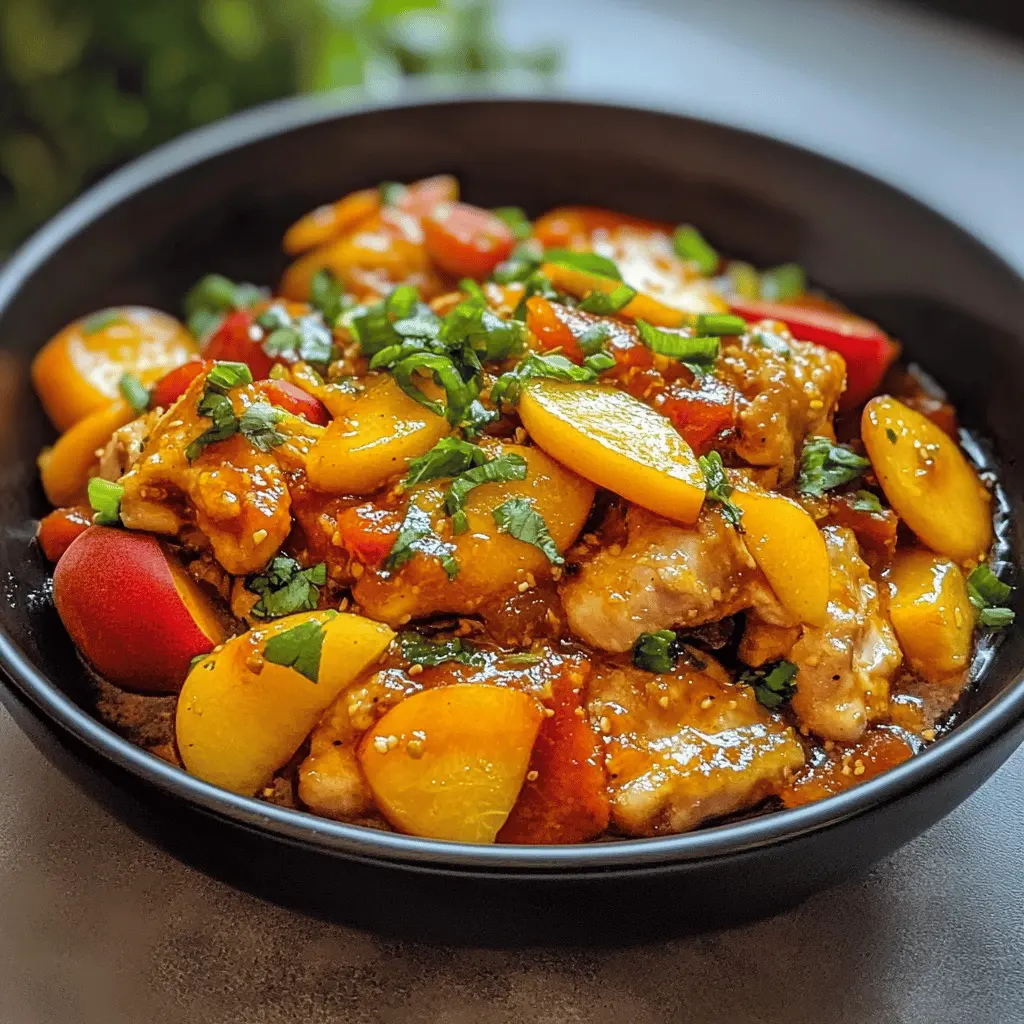 Easy Thai Peach Chicken Recipe for Dinner