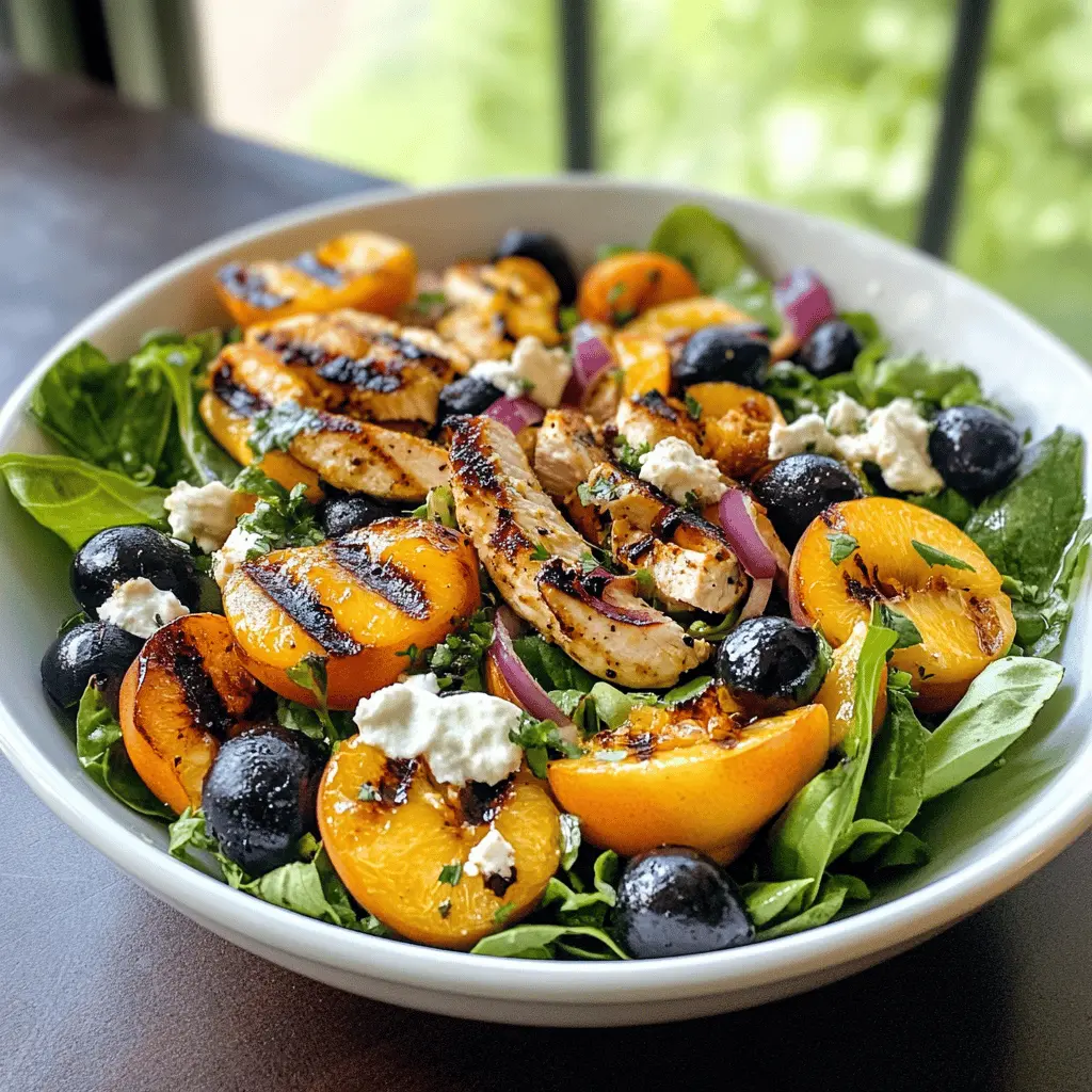 Easy Grilled Peach Chicken Salad Recipe