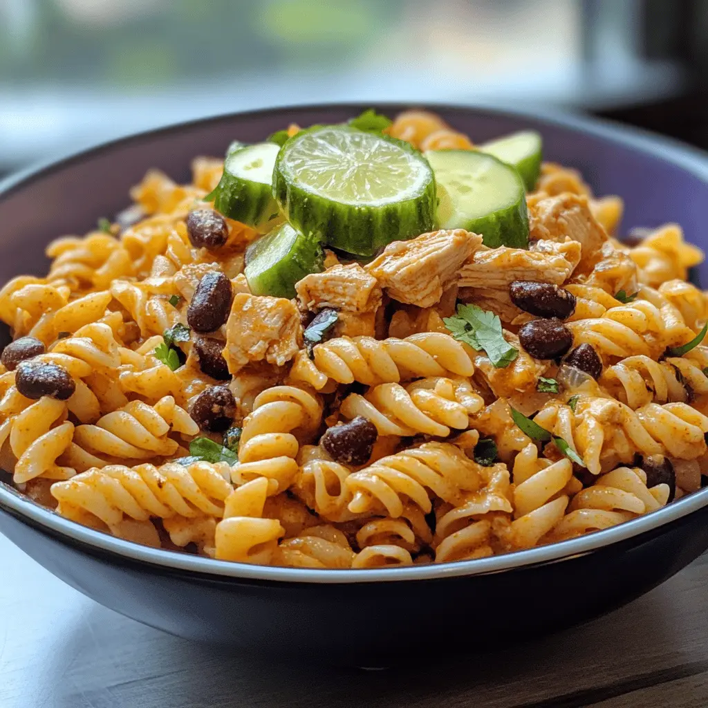 Easy Zesty Chicken Enchilada Pasta Salad Recipe