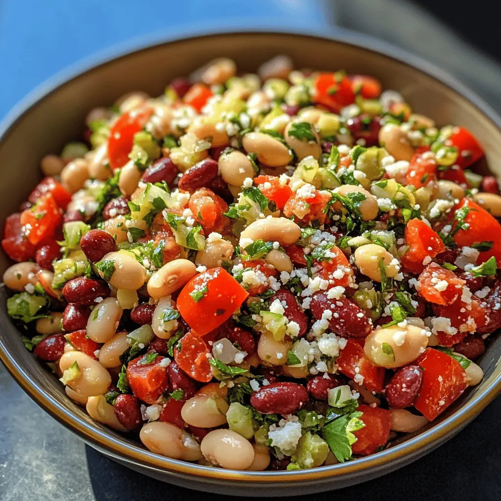 Easy Mediterranean Bean Salad Recipe