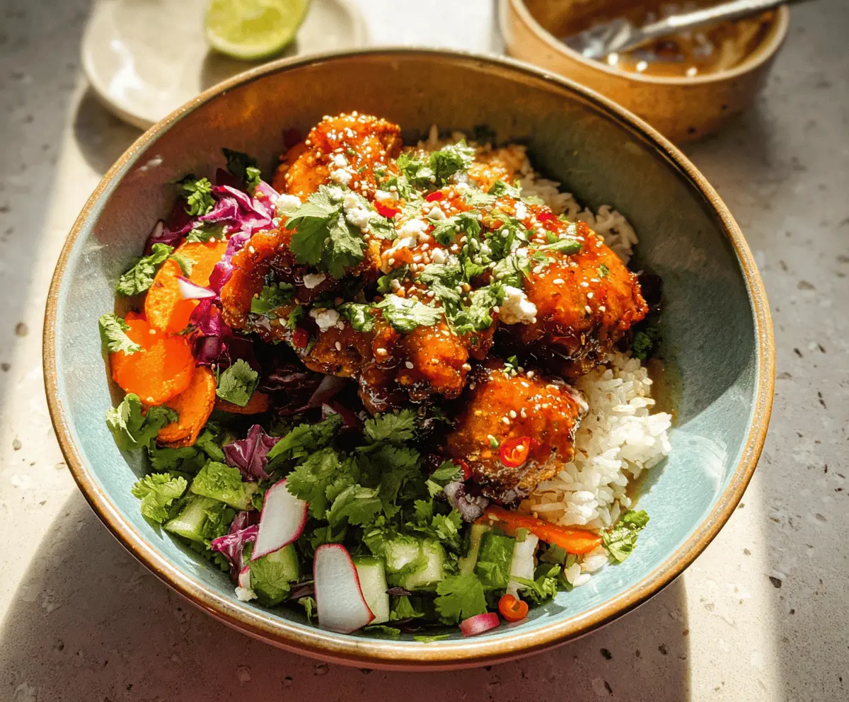 Easy Hot Honey Chicken Bowls Recipe