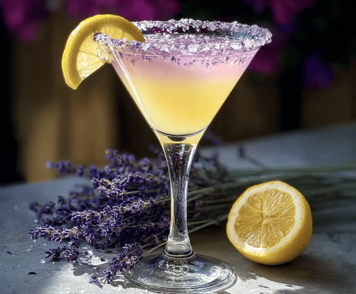 Easy Lavender Lemon Drop Martini Recipe