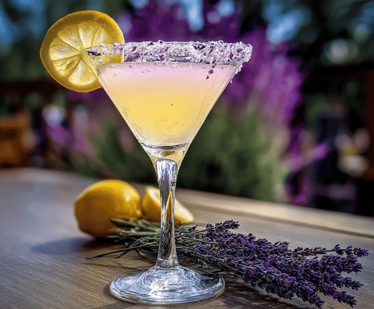 Easy Lavender Lemon Drop Martini Recipe