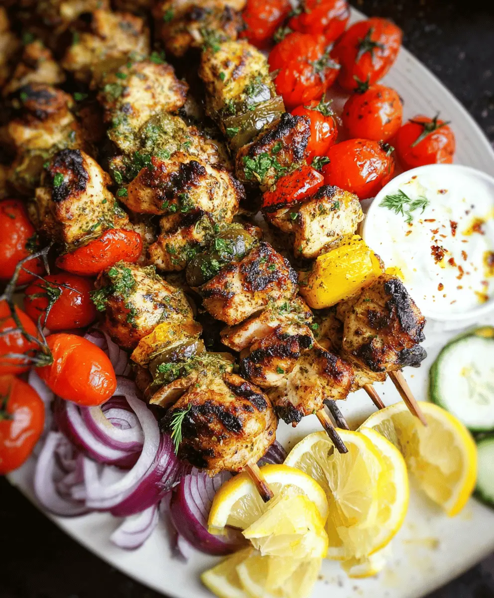 Easy Greek Chicken Kabobs Recipe