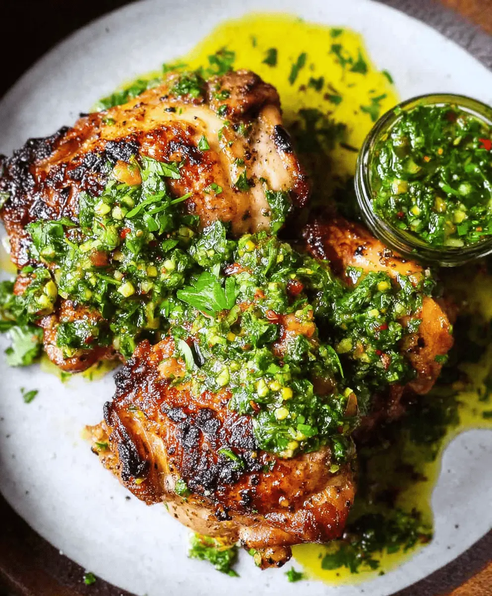 Easy Chimichurri Chicken Thighs Recipe