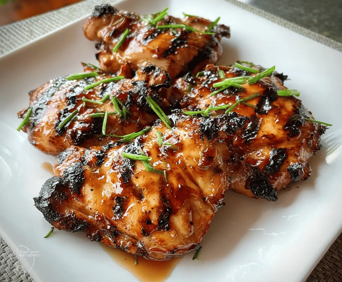 Easy Grilled Hawaiian Teriyaki Chicken Recipe