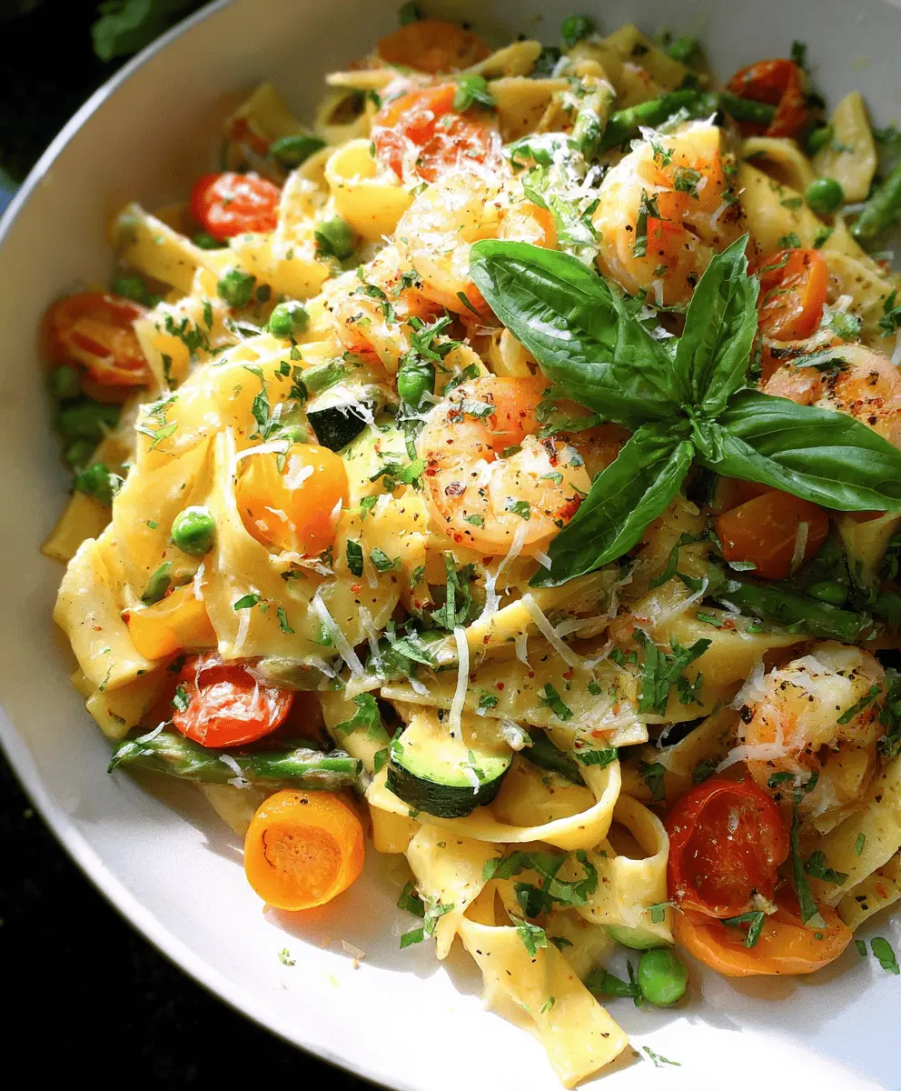 Easy Summer Pasta Primavera with Fresh Veggies