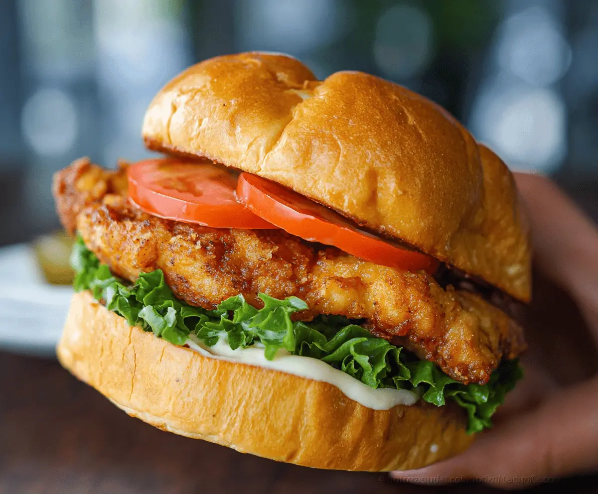 Easy Crispy Chicken Sandwich Recipe
