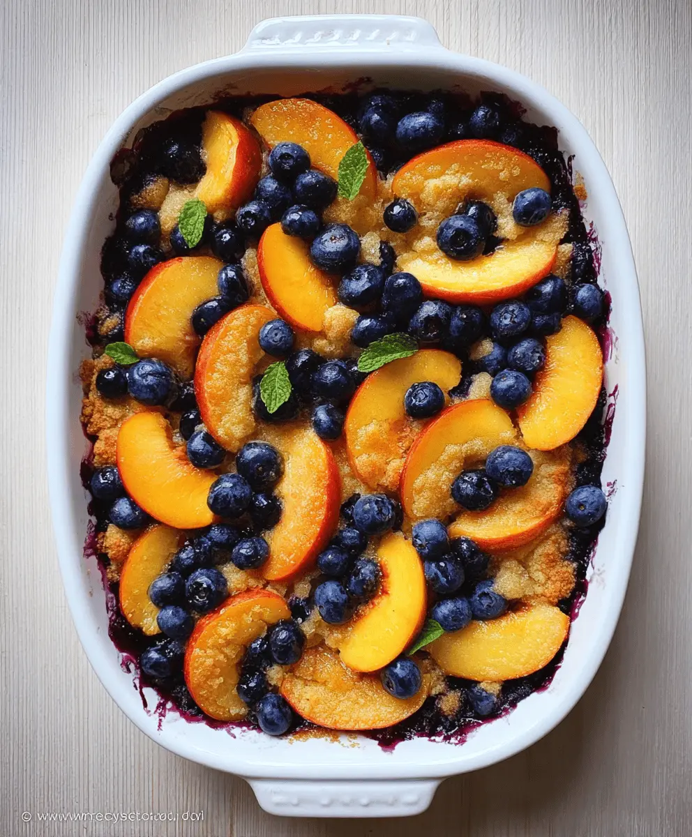 Easy Blueberry Nectarine Cobbler Recipe