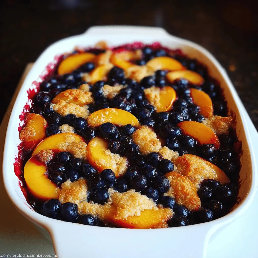 Easy Blueberry Nectarine Cobbler Recipe