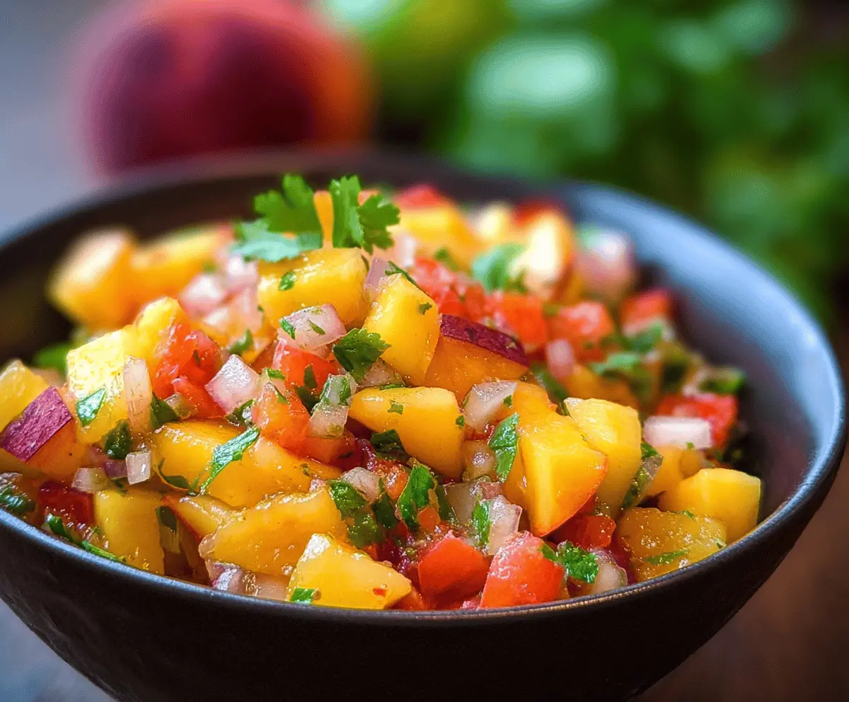 Fresh Nectarine Salsa Recipe for Summer