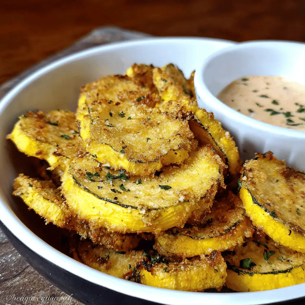 Crispy Air Fried Yellow Squash Recipe