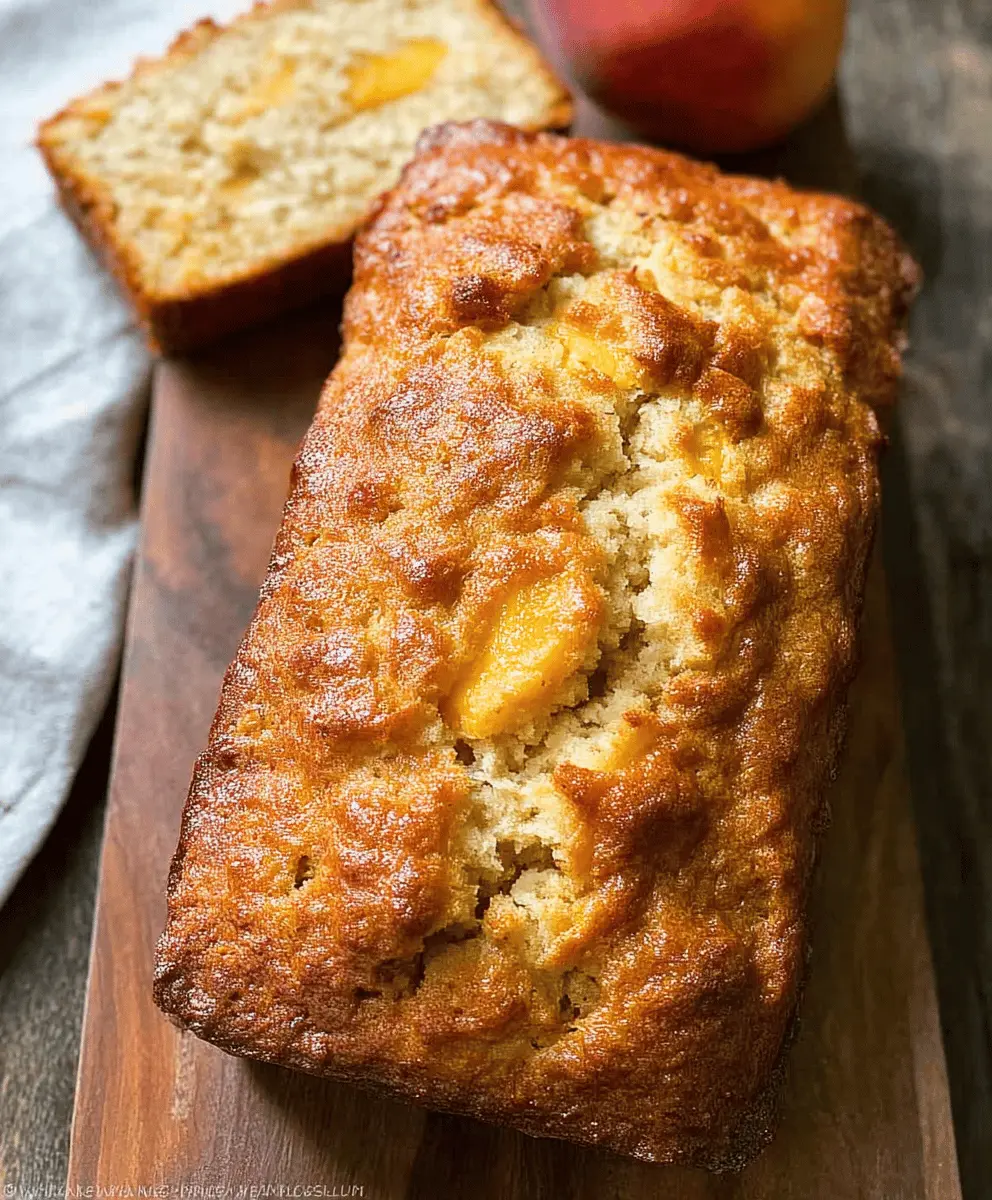 Moist Southern Peach Bread Recipe