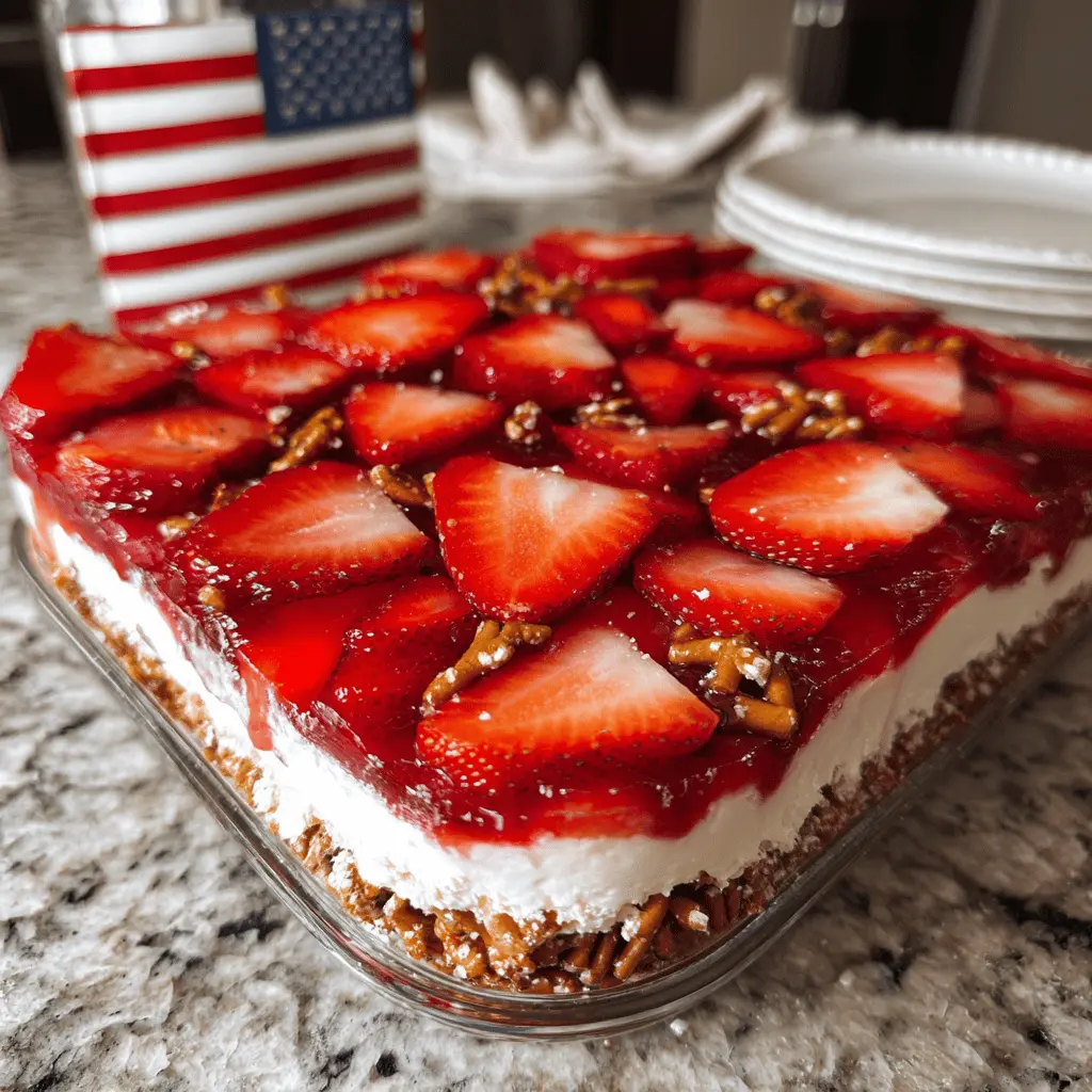 Easy Strawberry Pretzel Jello Salad Recipe