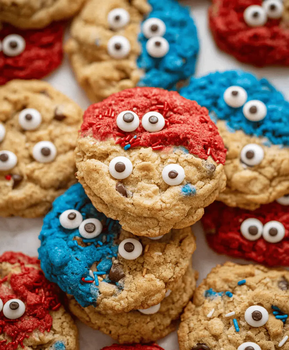 Easy 4th of July Monster Cookies Recipe