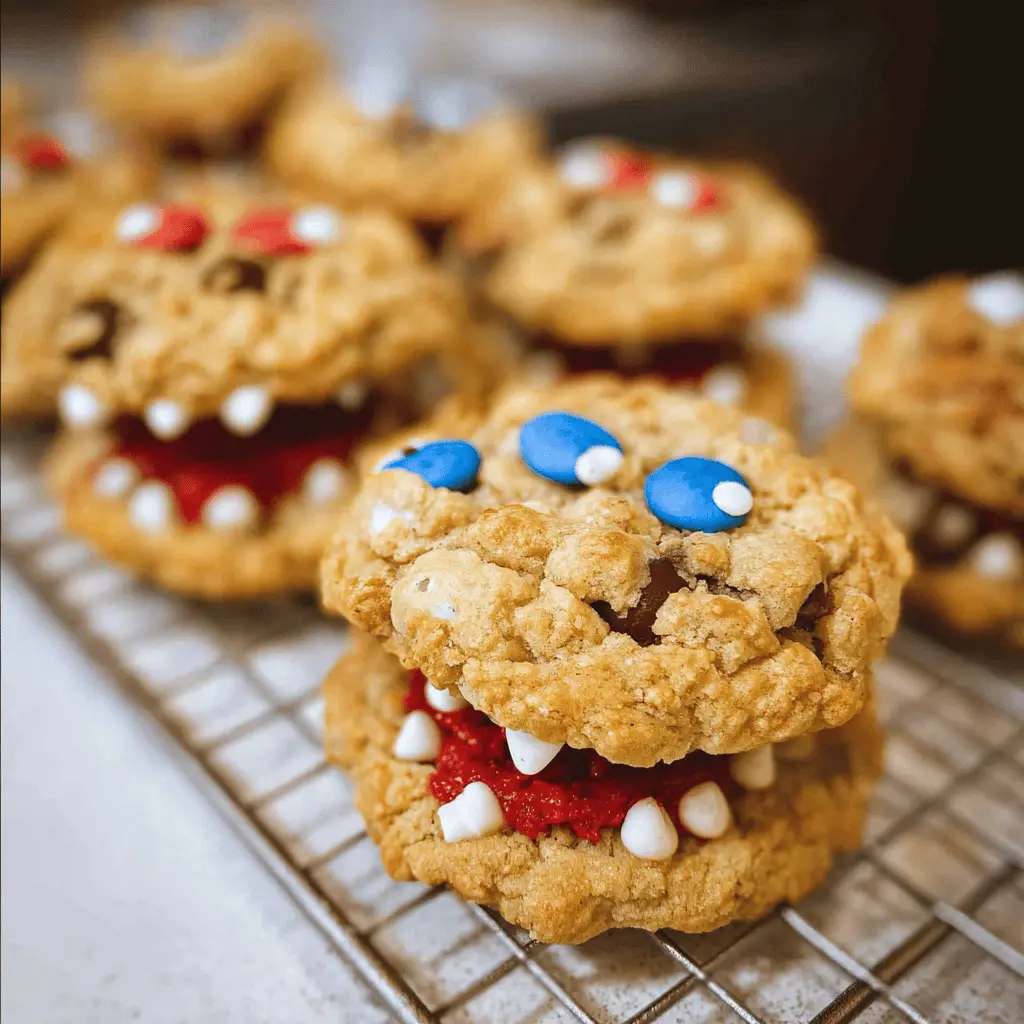 Easy 4th of July Monster Cookies Recipe