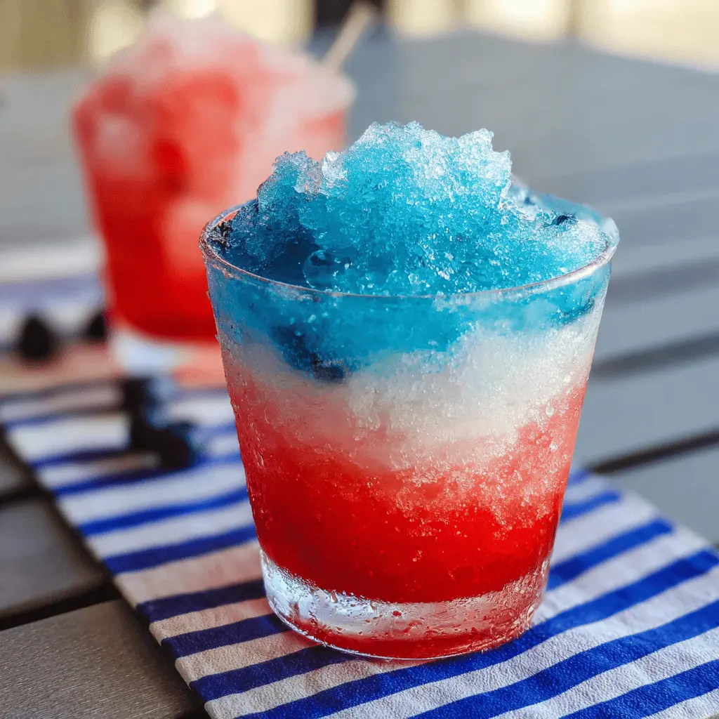 Red White and Blue Margarita Slush Recipe