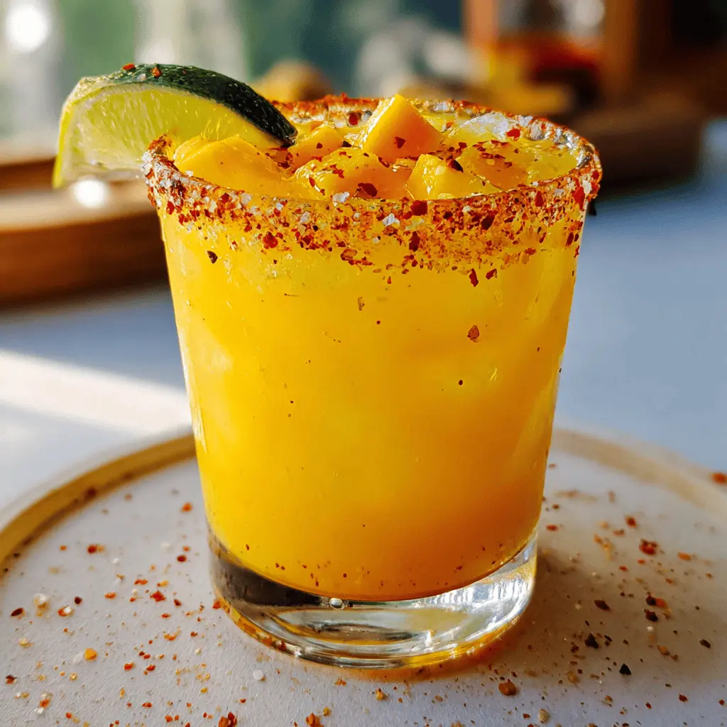 Spicy Mango Margarita with Hot Honey Twist