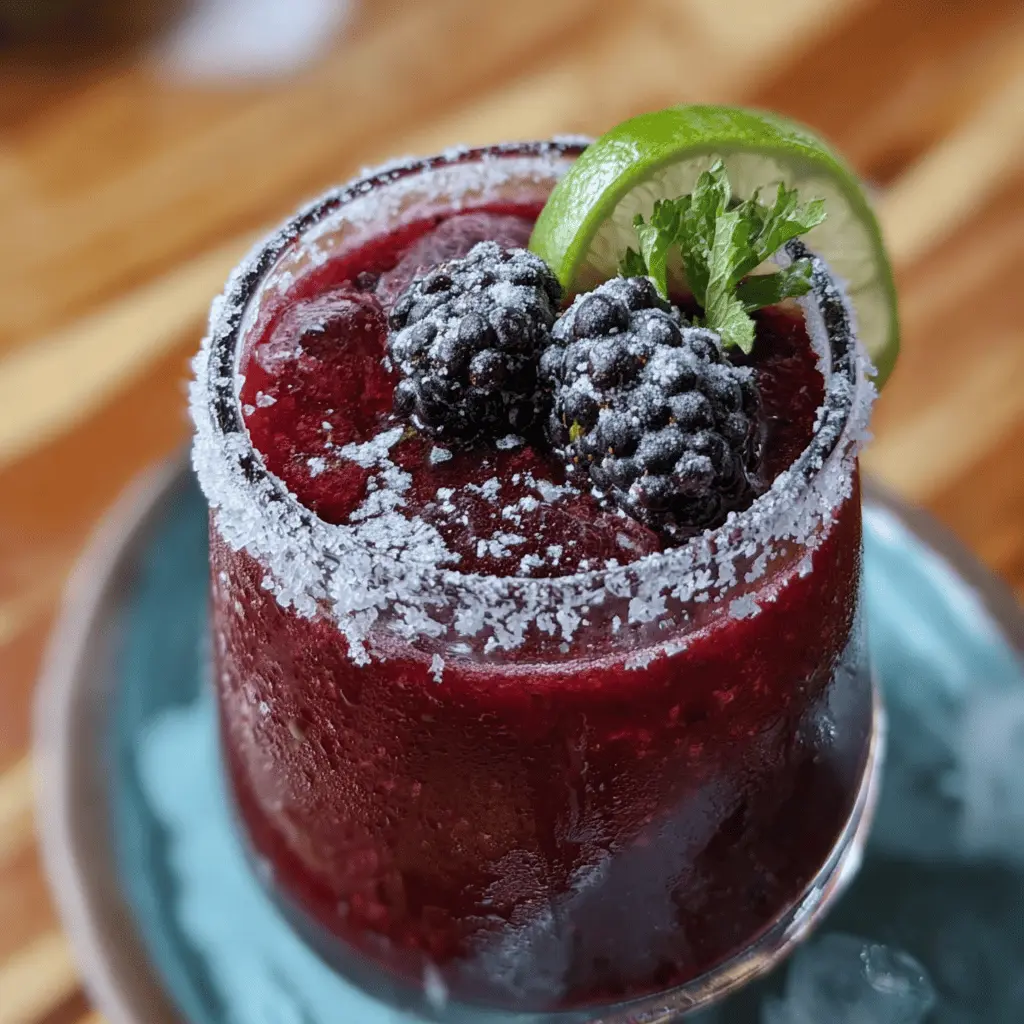 Refreshing Frozen Blackberry Margarita Recipe