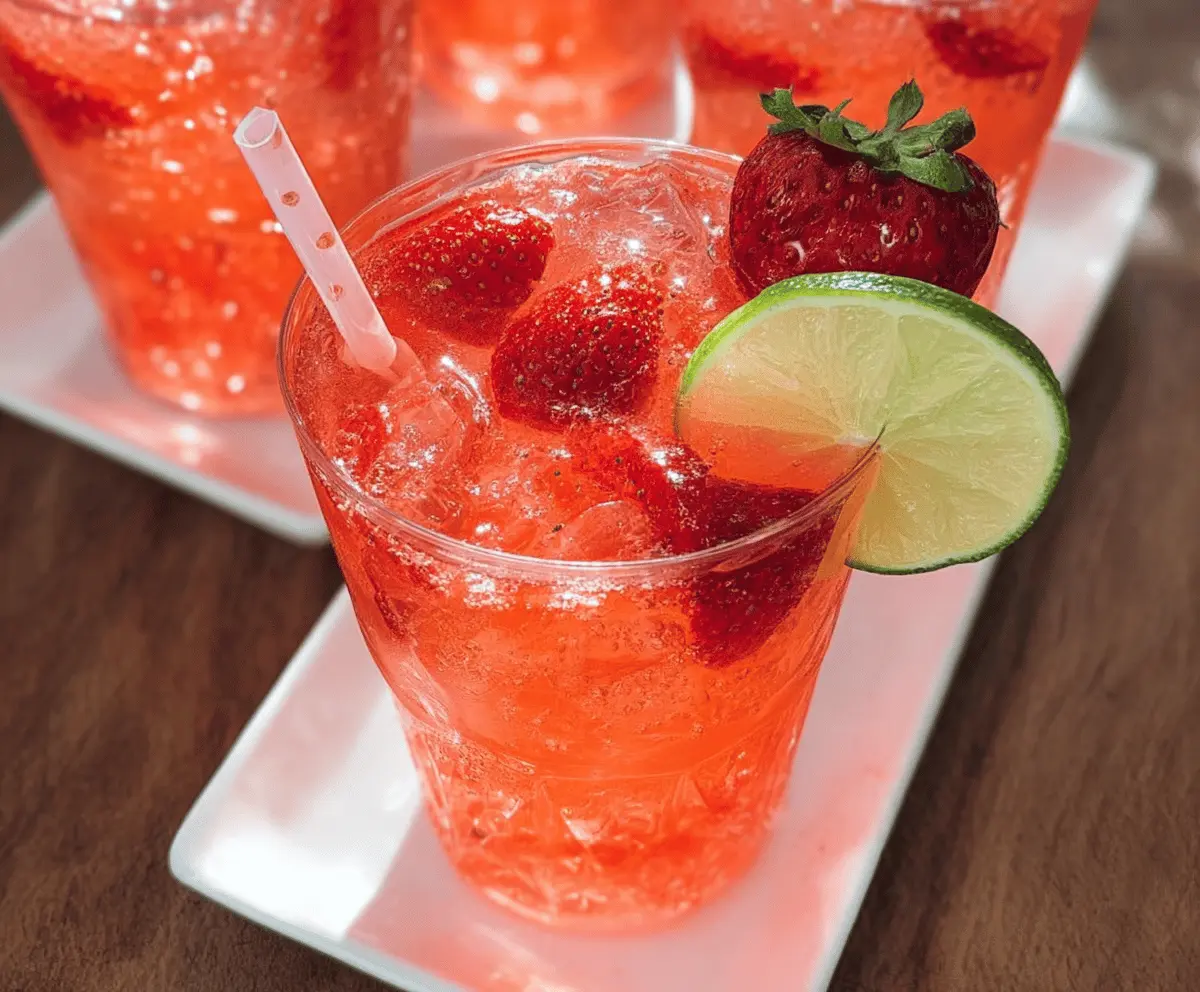 Refreshing Strawberry Tequila Soda Recipe