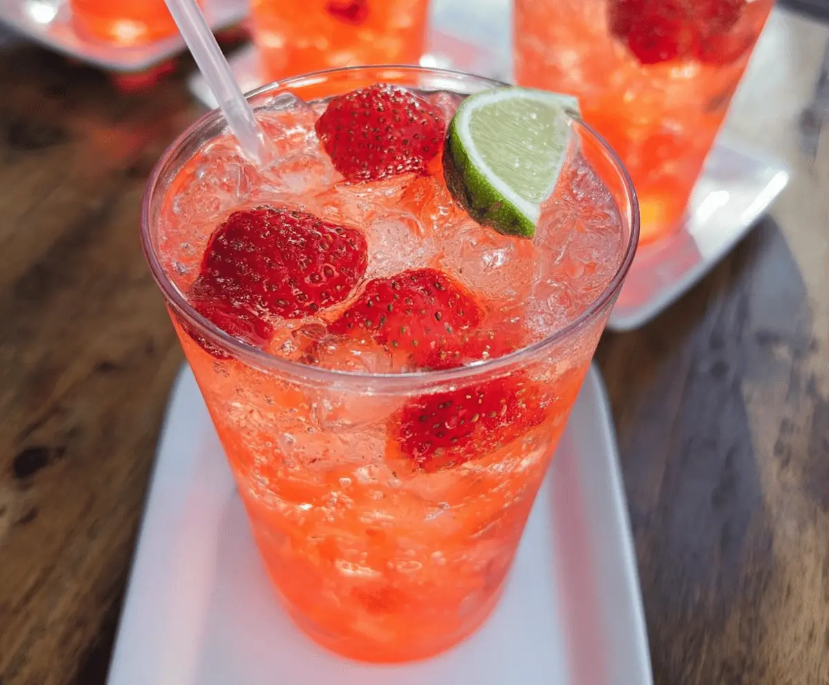 Refreshing Strawberry Tequila Soda Recipe