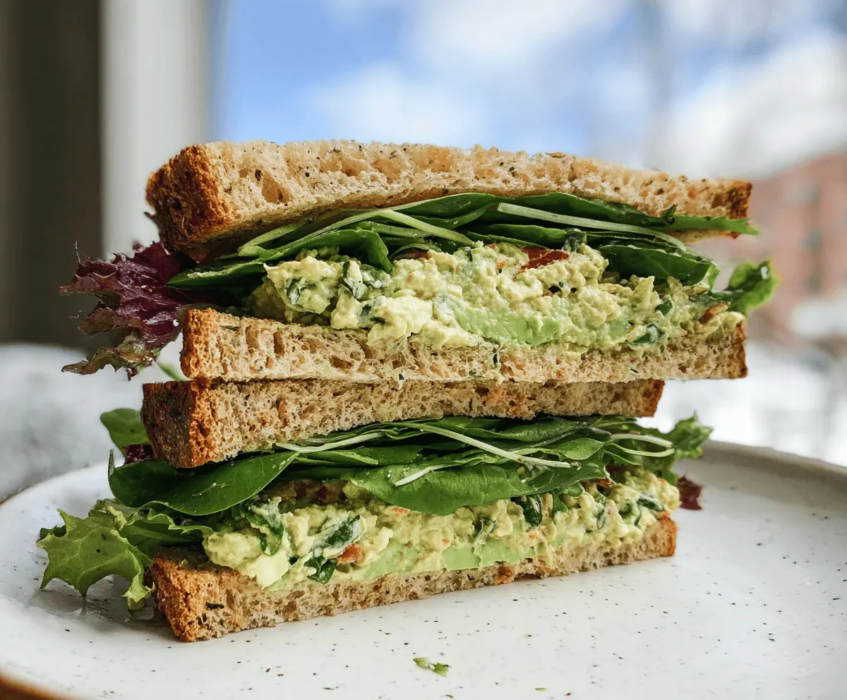 Healthy Green Goddess Salad Sandwich Recipe