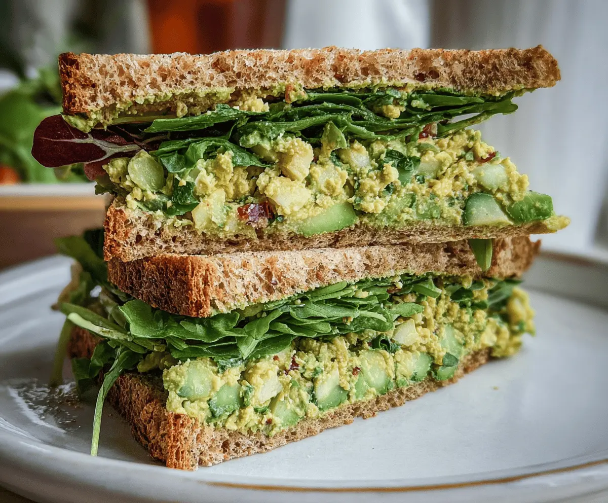 Healthy Green Goddess Salad Sandwich Recipe
