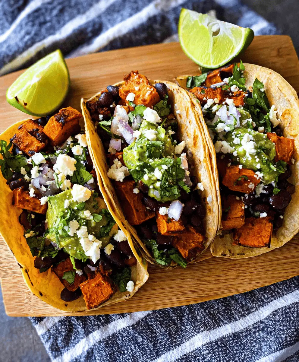 Healthy Black Bean Sweet Potato Tacos Recipe