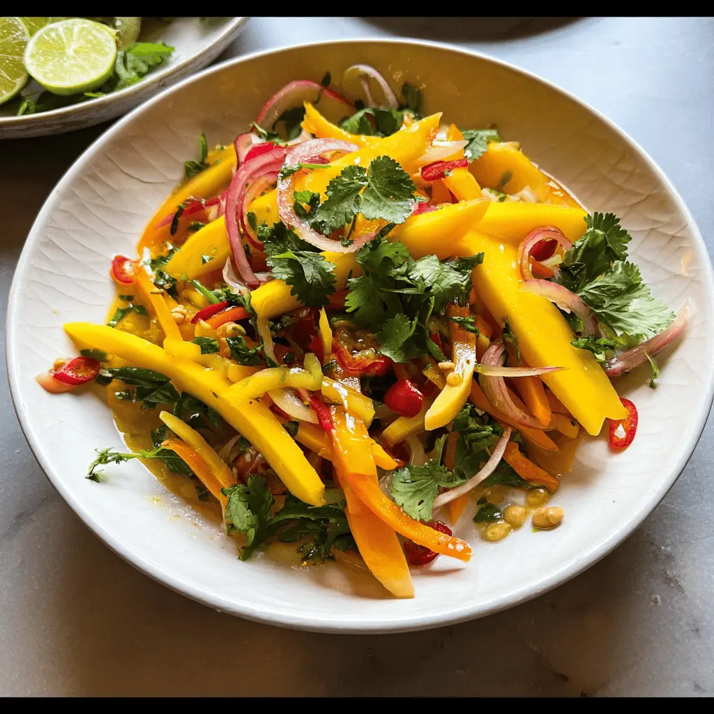 Easy Sweet and Spicy Thai Mango Salad Recipe