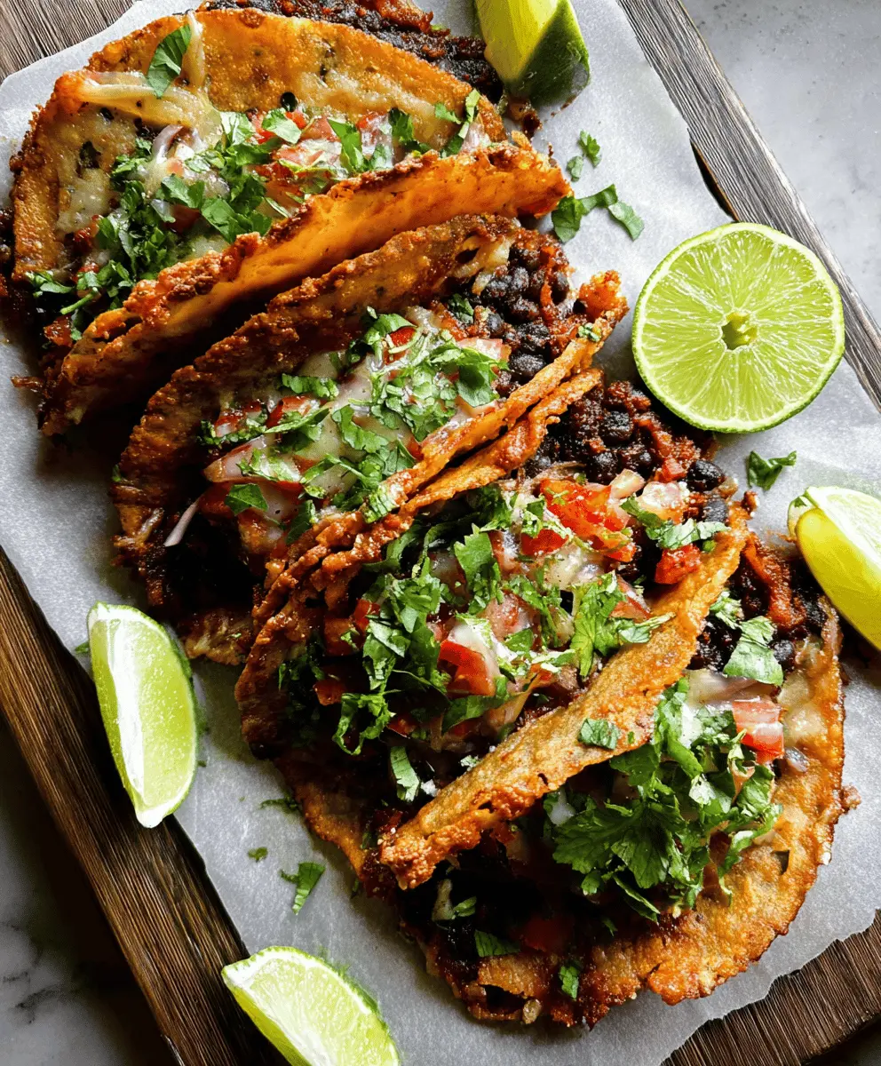 Crispy Black Bean Tacos Easy Recipe