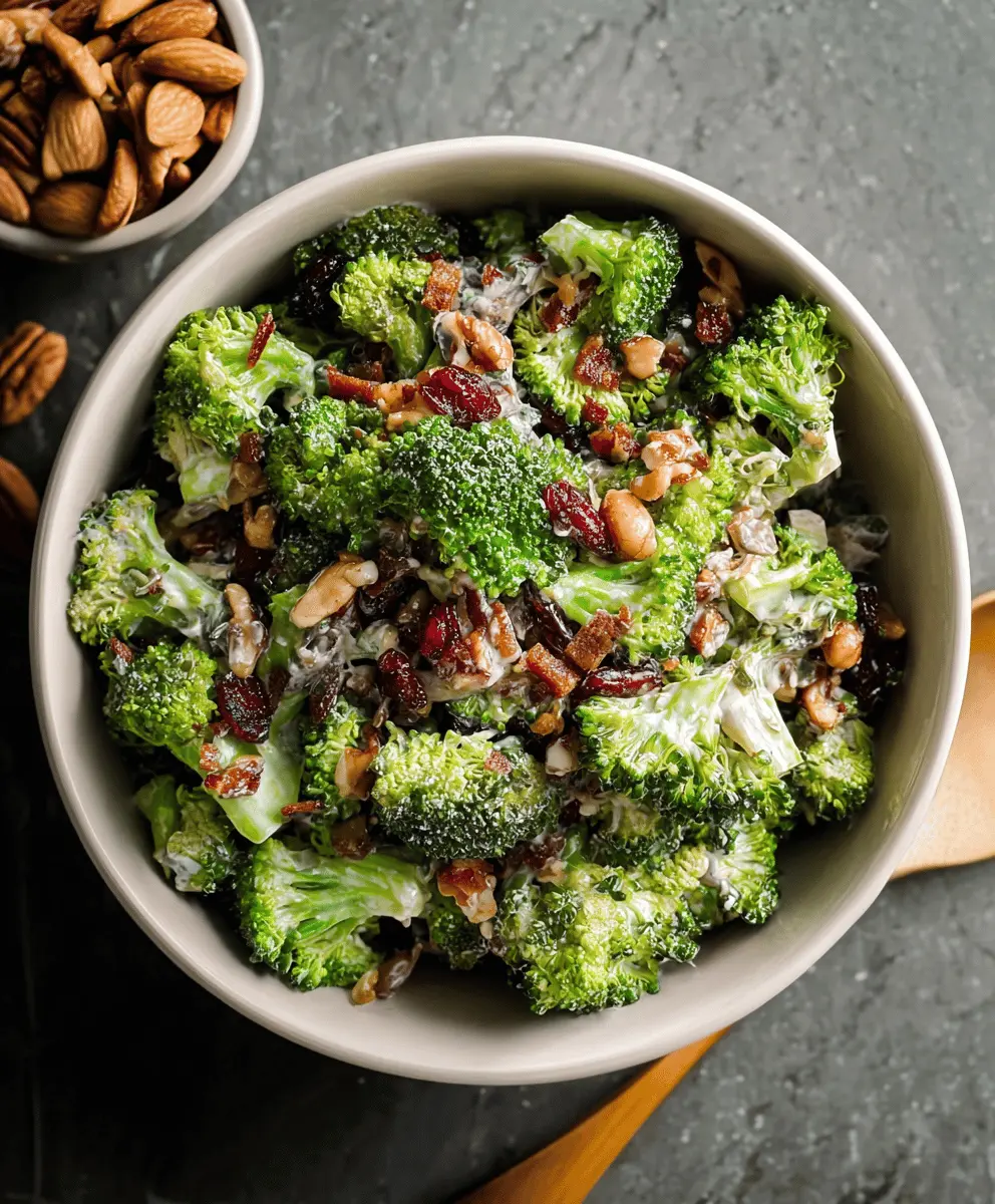 Easy Creamy Broccoli Salad Recipe