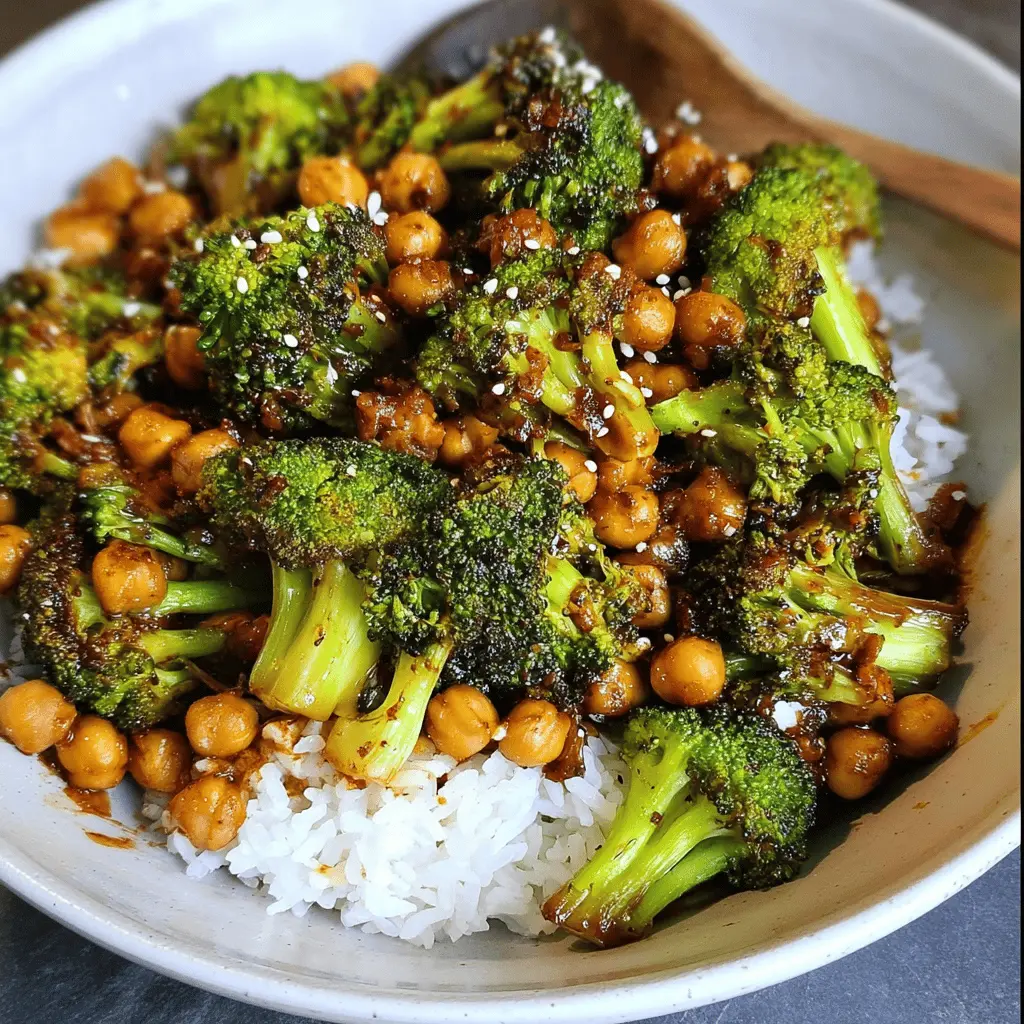 Garlic Broccoli Chickpea Stir Fry – Quick & Healthy