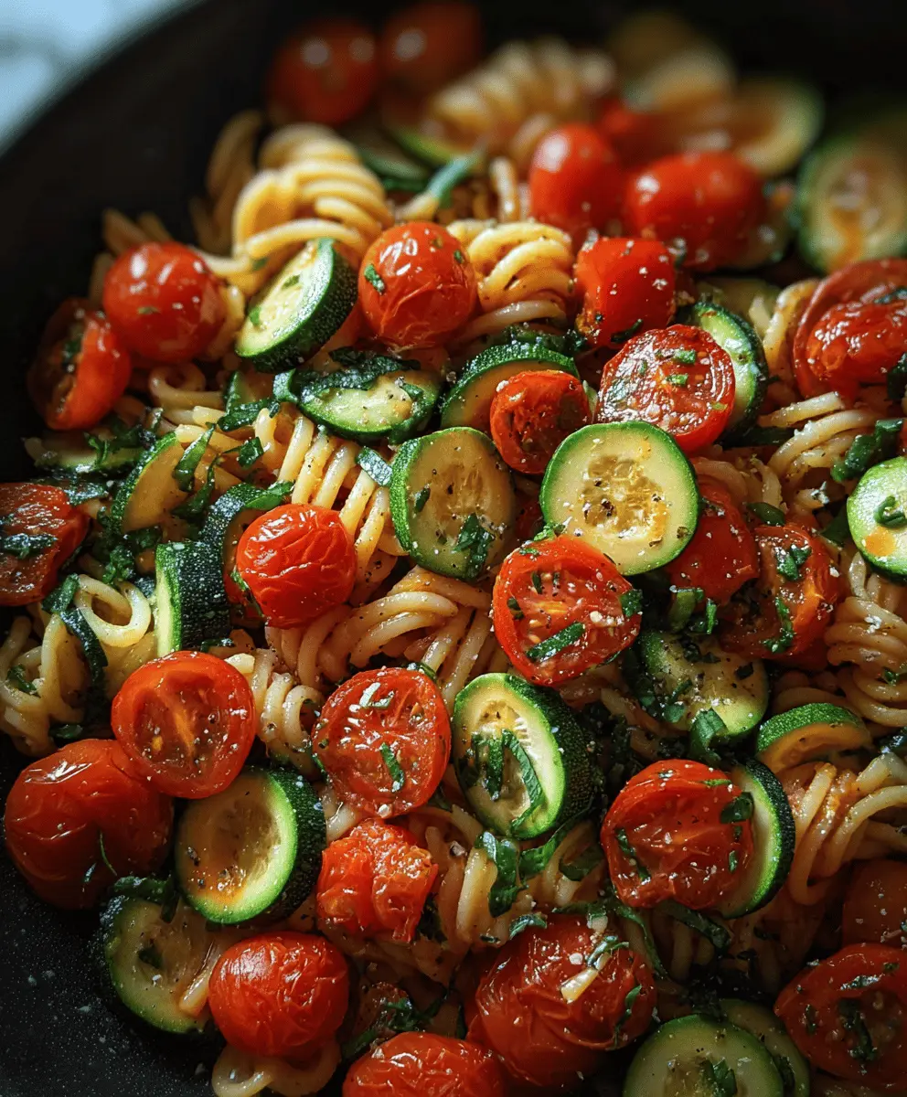 Easy Tomato Zucchini Pasta Recipe